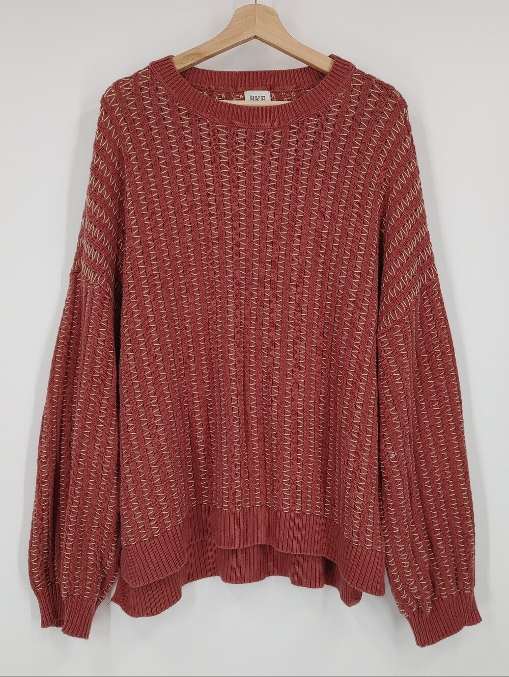 BKE Contrast Stitch Knit Sweater